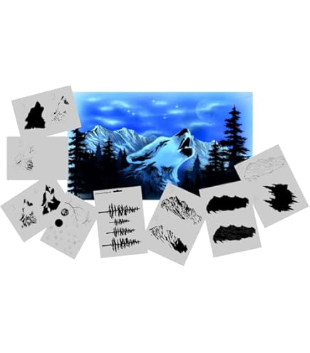 Airbrush Schablone Rose Step By Step - Wiederverwendbare Folie Für Sprühfarbe