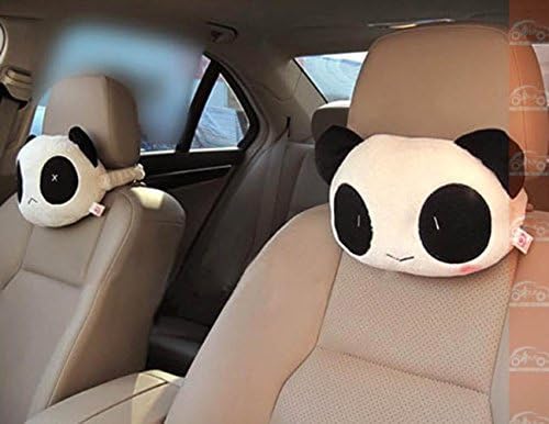 2 Pack Lovely Cute Panda Plush Neck Cartoon Car Head and Body Support Pillow Seat Neck Pillow New