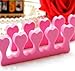 Homgaty 4X Soft bright colored toe Foam finger separator Pink