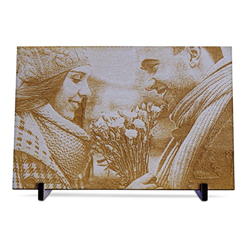 Bild aus Holz mit Foto-Gravur | persönliches Foto-Geschenk für die Freundin / den Freund | Geburtstagsgeschenk - 2