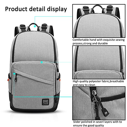 FANDARE Rucksack 15.6 Zoll Laptoprucksäcke Notebook Fahrradrucksäcke Trekkingrucksäcke Wanderrucksäcke Schulrucksack Arbeit Daypack Reisen Studenten Herren Damen Wasserdicht Polyester - 7