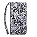 Produktbild Hülle Case für Huawei P20 Lite 2019 HandyHülle Leder Flip Case 3D Malen Blumen Muster Schutzhülle Brieftasche Flipcover Tasche Ständer Magnetverschluss Kartenfach Handytasche Bookstyle Schwarze Spitze