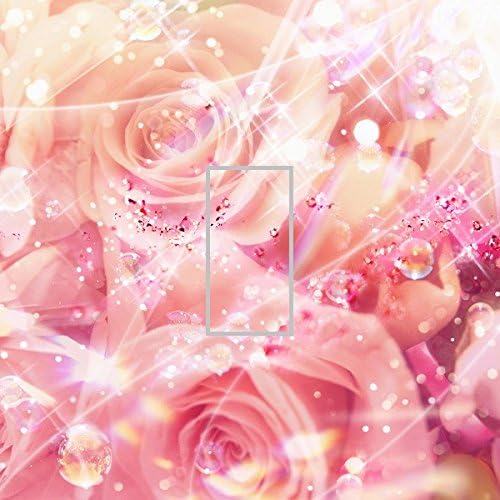 LIGHT SWITCH COVER VINYL STICKER SKIN PLATE L138 PINK ROSES FLOWERS LIGHT BUBBLES SUN WALL DECAL SELF ADHESIVE DECORATIVE HOME ACCESSORIES BEDROOM CHILD ROOM