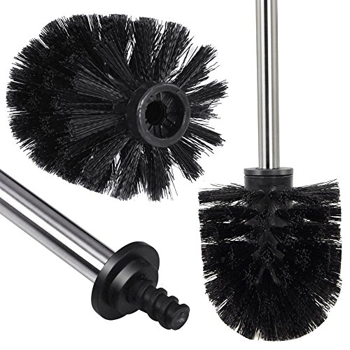Yahee 3 x Edelstahl WC Bürste Toilettenbürsten Klobürste Toilettenbürste Ersatz Toilette Bürste - 3