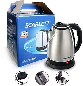 AAA STORE Scarlet Electric Kettle 2 Litre Elegant Design for Hot Water, Tea,Coffee,Milk, Rice and Other Multi Purpose Cooking Foods Kettle
