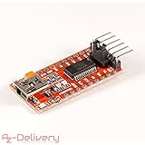AZDelivery FTDI Adapter FT232RL USB zu TTL Serial für 3,3V und 5V