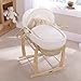 Clair de Lune Starburst Palm Moses Basket (Cream)