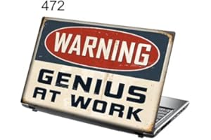 15.6 INCH TAYLORHE SKINS TaylorHe 15.6 inch 15 inch Laptop Skin Vinyl Decal with Colorful Patterns and Leather Effect Laminate MADE IN BRITAIN Funny Slogan Genius