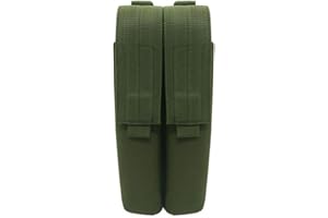 MiOYOOW Porta Caricatore Doppia, Tactical Pistol Mag Pouch Fondina per Munizioni Molle Custodia per Caricatore per Pistola