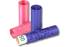 WarsoWerk Labyrinthbox Rosenviolett 2 Stück • Verpackung für Geld, Gutschein, kleine Geschenke • Rätselbox für Mädchen, Frauen, Jugendliche, Geburtstag, Weihnachten (Metallic Violett & Metallic Rosé)