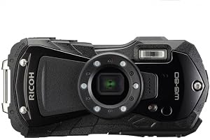 Ricoh WG-80 svart vattentät digitalkamera stötsäker fryssäker krosssäker 03122
