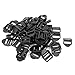 Produktbild Schieberegler Schnallen - TOOGOO(R)50Pcs Kunststoff Gurtband Leiter Schieberegler Schnallen Verschluss 25mm Schwarz