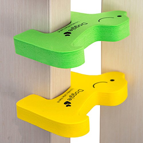 SwirlColor 6 Stück schöne Kinder Sicherheits-Finger-Klemm Karikatur-Tier-Baby-Sicherheits-Tür-Schutz-Stopper Jammer Kids Tür Türanschlag Wache Set - 6