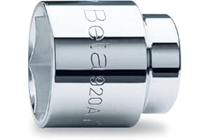 Beta 920A 17 - Chiavi a bussola con attacco quadro femmina 1/2" bocca esagonale, cromate