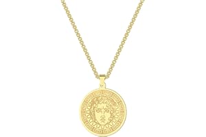 HOKECH Ancien Dieu du Soleil Collier Apollon le Dieu du Soleil Pendentif Talisman Collier En Acier Inoxydable Protection Charme Bijoux Cadeau