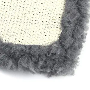 Soft 18.50x12.20x1.18in Cat Scratching Pad, Sisal Hemp Cat Scratcher Mat, Protects Carpets for Cat Grinding Claws(Grey)