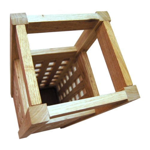 Schirmständer aus Walnussholz im Gitterdesign - 5