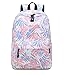 Produktbild Acmebon Wasserdichter Stilvoller Schulrucksack für Jugendliche Mädchen Geräumiger Rucksack Tasche für Frauen Rosa und Blau