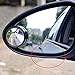 Produktbild DIYEUWORLDL Car Vehicle Blind Spot Dead Zone Mirror Rear View Mirror Small Round Mirror Auto Side 360 Wide Angle Round Mirror Black