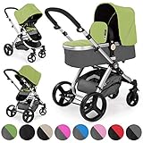 kombi buggy test Praktischer ultraleichter 2in1 Kombi-Kinderwagen als Liegewagen mit Babywanne oder als Buggy; Für Kinder von 0 bis ca. 36 Monaten geeignet; Mehrfachverstellbarer, abnehmbarer stabiler, robuster Aluminiumrahmen mit Easy-Klick-System und nur 11,5kg Gewicht