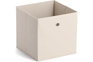 Zeller 14131 Aufbewahrungsbox, Vlies, L 28 x B 28 x H 28 cm, beige
