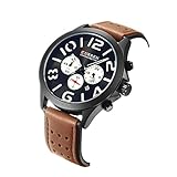 XKC-watches Herren- und Damenuhren, Männer sechs-Pin Wasserdichte Gürteluhr Persönlichkeit große Zifferblatt Uhr (Color : 2)