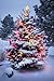 Produktbild Poster-Bild 30 x 50 cm: "Brightly Lit Snow Covered Christmas Tree", Bild auf Poster