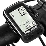 Bike Computer Wireless Waterproof Bicycle Odometer Speedometer Automatic Wake-up 22 Function Cycling Computer User A/B LCD Backlight 5 Language Displays Cycling Accessories Outdoor Exercise Tool