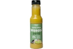 PR PROFIT PROFIT - Yummy Sauce - Salsa baja en calorías - Ideal como aderezo para tus platos favoritos. 0% grasas y azúcares añadidos. Sin lactosa - 375 ml (Wasabi)…
