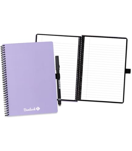 Bambook Classic Notitieboek Original - A4 - Geruit - Herbruikbaar Notitieboek, Uitwisbaar Notitieblok, Duurzaam Whiteboard Spiraalblok - Inclusief Gratis Pen & Bambook App Bambook Classic Notitieboek Original - A4 - Geruit - Herbruikbaar Notitieboek, Uitwisbaar Notitieblok, Duurzaam Whiteboard Spiraalblok - Inclusief Gratis Pen & Bambook App