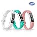 Produktbild iCozzier Für Fitbit Alta HR Armband, 3 Farben, verstellbares Ersetzarmband von mehreren Farben für Fitbit Charge 2 (Ohne Tracker)
