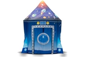 ENJOYPM Tienda campaña Infantil - Casitas Infantiles - Tipi - Casita Infantil Exterior - Juguete para niños 3,4,5,6,7 años - Juego Infantil - Casitas Tela - Regalo de cumpleaños - (Azul)