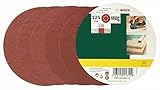 Bosch 2607019494 Lot de feuilles abrasives pour Ponceuse excentrique Grain 120/125 mm 25 piÚces