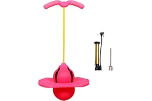 KAXENIG Pogo Stick Jumper For Kids, Pogo Jumper With Handle And Ball Pump, Fun And Safe Pogo Stick For Kids, High Jump Toy For Kids Boys Girls