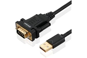 OIKWAN USB to RS232 DB9 Serial Cable Male Converter Adapter with FTDI Chipset for Windows 11,10, 8.1, 8, 7, Vista, XP, 2000, Linux and Mac OS X 10.6 (10ft)
