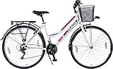 damenfahrrad trekking 28 zoll Stabile Bremsgriffe mit Metallbremshebel- V-Brake Felgenbremse hinten - Leichtmetallfelgen und Hebel