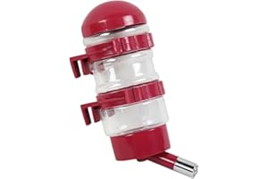 DELIFUR Portable Dog Travel Water Kettle Cat Dog Water Dispenser Pet Travel Water Bottle Foldable Pet Dog Cat Travel Water Drinking Feeder (Red)
