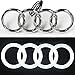 Produktbild JetStyle [2018 Aktualisiert] Logo A3 A4 A5 A6, Beleuchtetes Ringe, Kühlergrill Emblem, DRL Tagfahrlicht Weiß - Fahren Sie heller & schlauer
