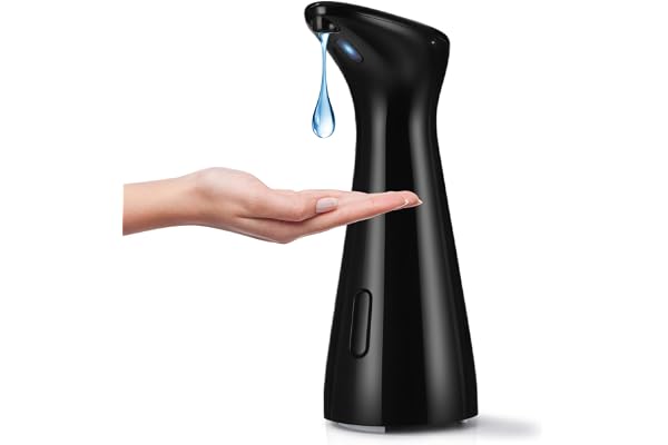 Zaxiva Automatisk Tvåldispenser med Infraröd Sensor, Ingen Beröring 200ml elektrisk tvåldispenser, IPX6 Vattentät Automatisk Flytande Tvåldispenser För Kök, Badrum, Skola, Hotell