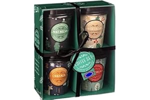 KENNYKRAFTS Festive Coffee Collection Gift Set Medium Cups Instant Coffee 4 × 22G