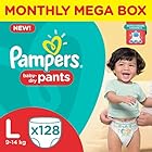 Pampers Large Size Diaper Pants Monthly Box Pack (128 Count)