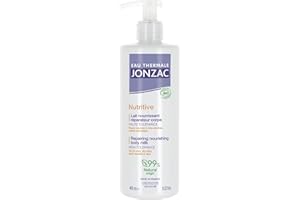 Eau Thermale Jonzac - Lait nourrissant réparateur corps - Nutritive - Peaux sèches à très sèches, même sensibles - Certifié Bio Cosmos Organic - Flacon de 400 ml