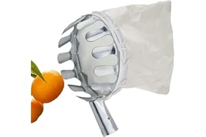 Prmape Recolector de Frutas con Bolsa de Lino Herramientas para Recoger Frutas, Hortícola Recogedor Cesta, Frutas jardinería Cosecha Herramientas para Herramientas para Jardín Agrícola