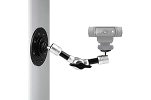 AYIZON Soporte de pared para cámara web, soporte de brazo compatible con Logitech Webcam C920s StreamCam Brio C925e C922x C930e C930 C920 C615-18 cm de longitud