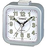 Casio TQ-141-8DF Table Clock, Grey, Standard