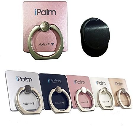 iPalm Rose Pink Universal Masstige Ring Grip Stand w/ Free Car Mount Holder Hook - For Most Smart Device - iPhone, iPad, iPod, Andriod, Samsung Galaxy Note Tab, Nokia, LG, HTC Rose Pink