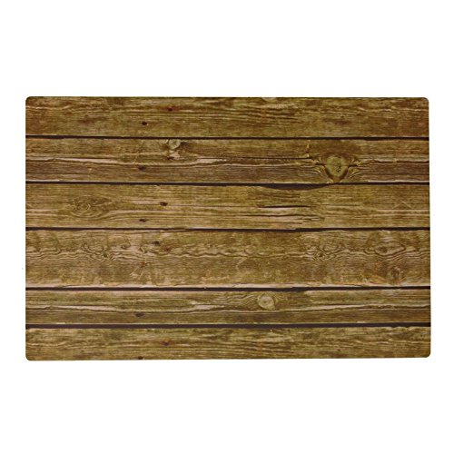 Holzbrett Tischset – Holzbrett Tischset Holzdesign Platzdeckchen Holzoptik Tischmatte - 2