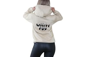J5Fashion Off White Fox Vol.3 Fleece Pullover Hoodie