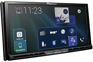 ‎PIONEER Pioneer AVH-Z9200DAB Odtwarzacz multimedialny 2-DIN, rozkładany 7-calowy ekran dotykowy ClearType, złącze do smartfona, Android Auto, Bluetooth, 13-pasmowy korektor graficzny