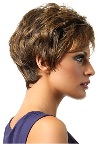 Beauty Smooth Hair Sexy Frauen Kanekalon Fiber Synthetic Kurz Gerade Haar Peruecke ST11 - 3